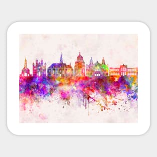 Cluj-Napoca skyline in watercolor Sticker